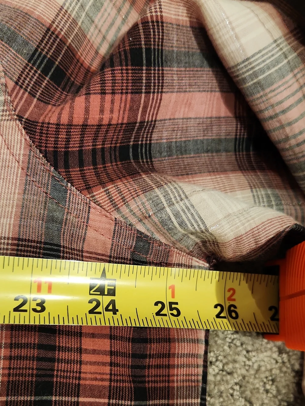 VINTAGE Wrangler Red and White Plaid Western Snap Shirt XLT